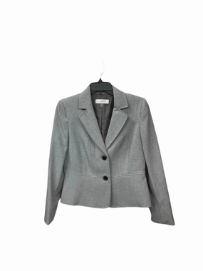 Quick Dry Feature LowMaintenance Blazer By Kasper In Grey, Size: S