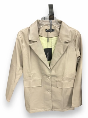 Sustainable Production Methods Blazer By Pretty Little Thing In Tan, Size: 8