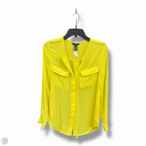FlexibleLayeredConstruction Printed Blouse Blouse Long Sleeve By H&m In Yellow, Size: S