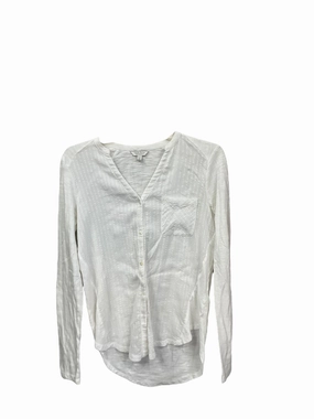 Blouse Long Sleeve By Lucky Brand In White, Size: Xs Soft Pullover MinimalistAesthetic
