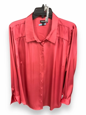 Formal Wear Blouse Long Sleeve By Torrid In Mauve, Size: 2x