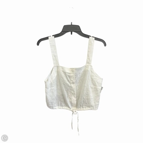 Blouse Sleeveless By A New Day In White, Size: M Slim Silhouette ReinforcedArmholes