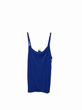 Blue Tank Top No Boundaries, Size Xl Moisture Wicking Material