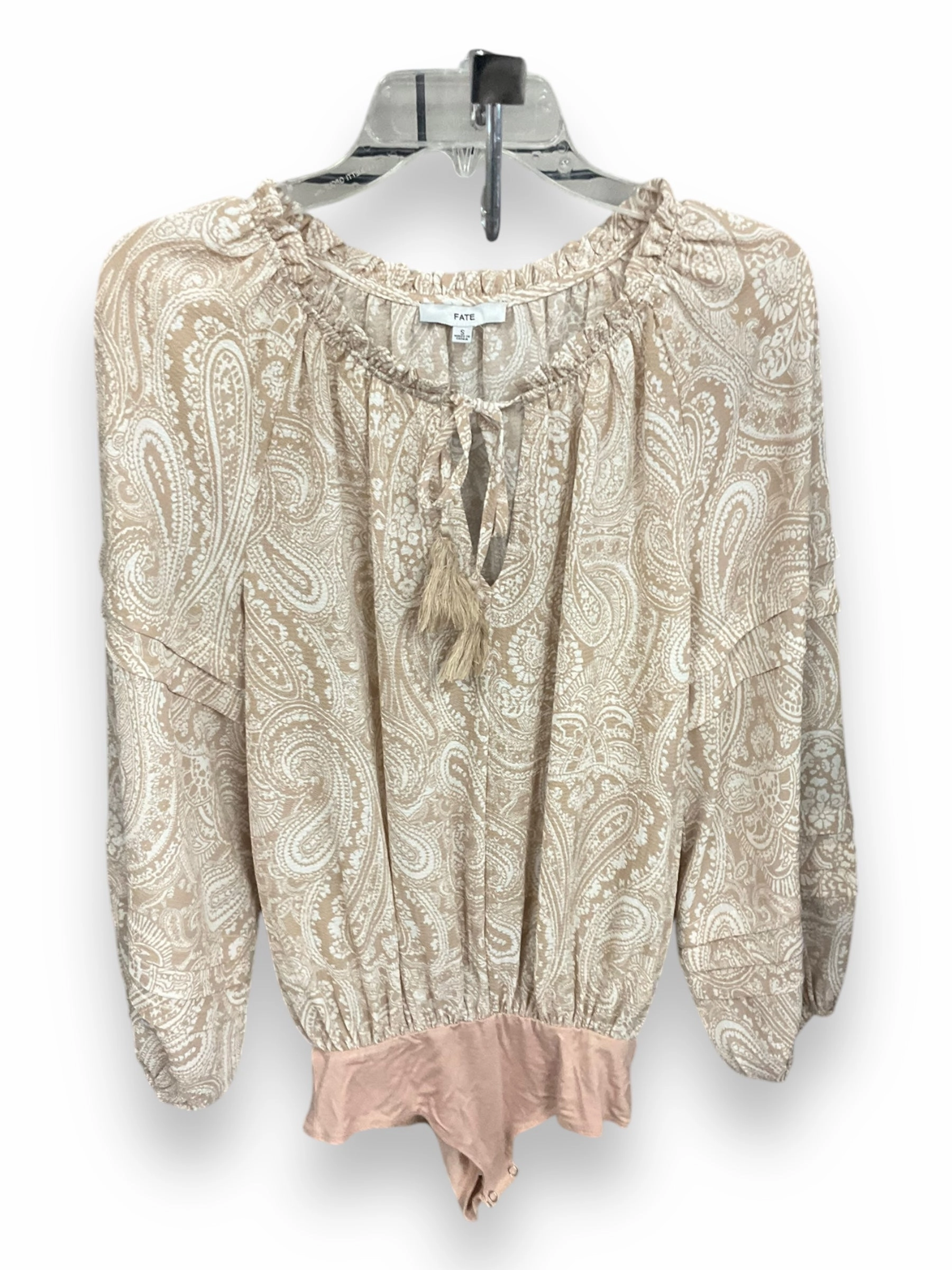 BreathableBackVents Bodysuit By Fate In Tan, Size: S