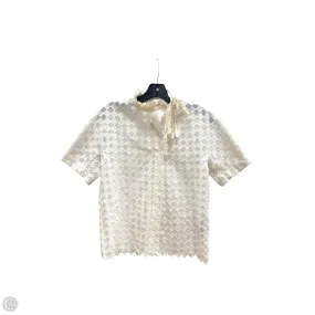 Top Short Sleeve Designer By Sandro In Ivory, Size: M Durable Wear