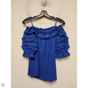 Top Short Sleeve Designer By Lilly Pulitzer In Blue, Size: Xs Versatile Performance