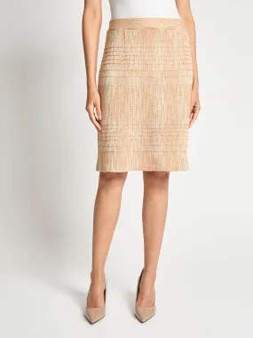 Cashmere Touch Melange Straight Knit Skirt - Vanity Fit