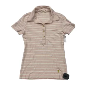 informal gathering Top Ss Designer By Tory Burch In Pink & White, Size:Xs