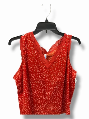 LongWearingComfort Top Sleeveless By Clothes Mentor In Red, Size: 2x