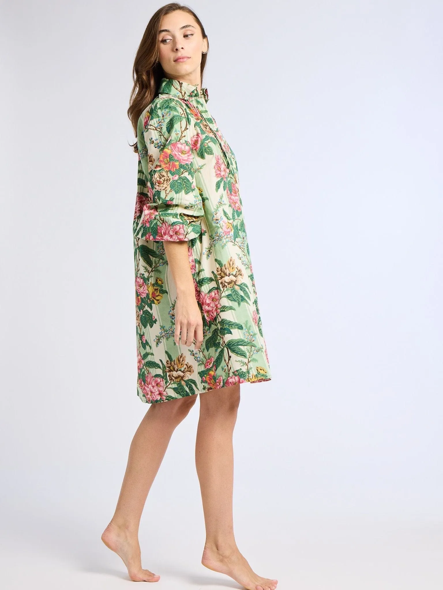Beach Walk Bonnie Dress in Garden Stripe