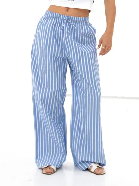 Comfort Stretch Technology Kiara Stripe Trousers - Blue