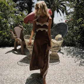 Light Shape Cozy Tones Boudoir Slip Dress