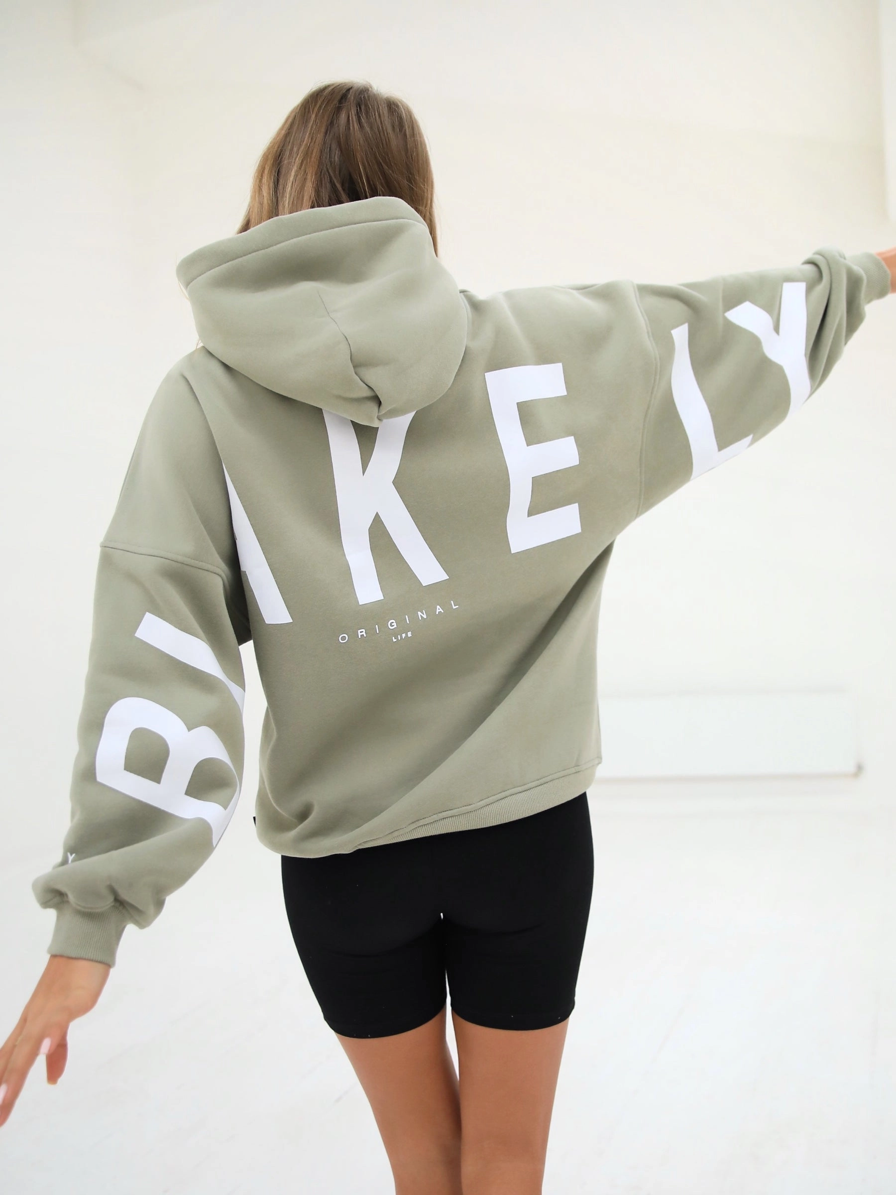 Isabel Oversized Hoodie - Olive Bright Colors Street Energy Wear