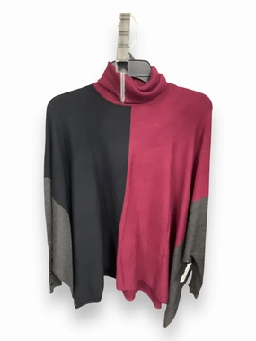 Sweater By Alfani In Black & Purple, Size: S AntiOdorTechnology Bound Seam Edges