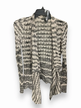 Cardigan By Inc In Black & Cream, Size: Xs Sporty Style
