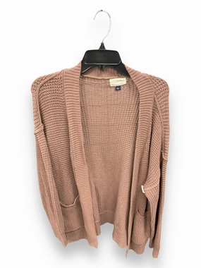 Formal Tank Flexible Hemline Sweater Cardigan By Universal Thread In Taupe, Size: S