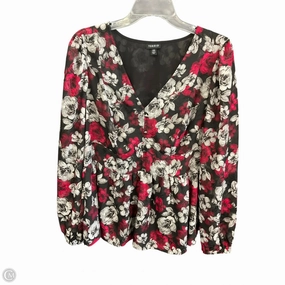 Top Long Sleeve By Torrid In Multi-colored, Size: M Formal Blouse Layered Placket Design