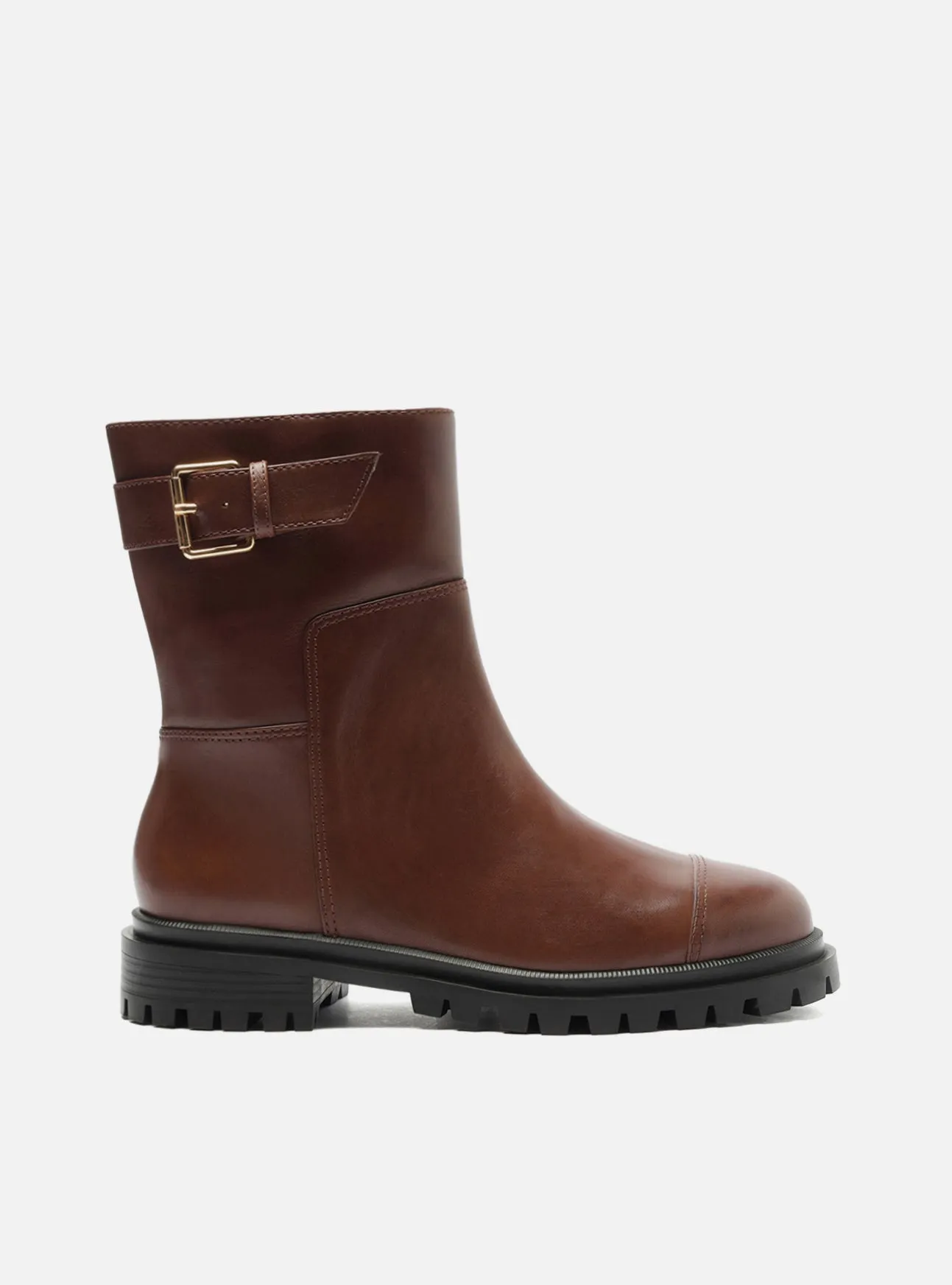Brody Low Block Leather Boot Anti   Static Elastic