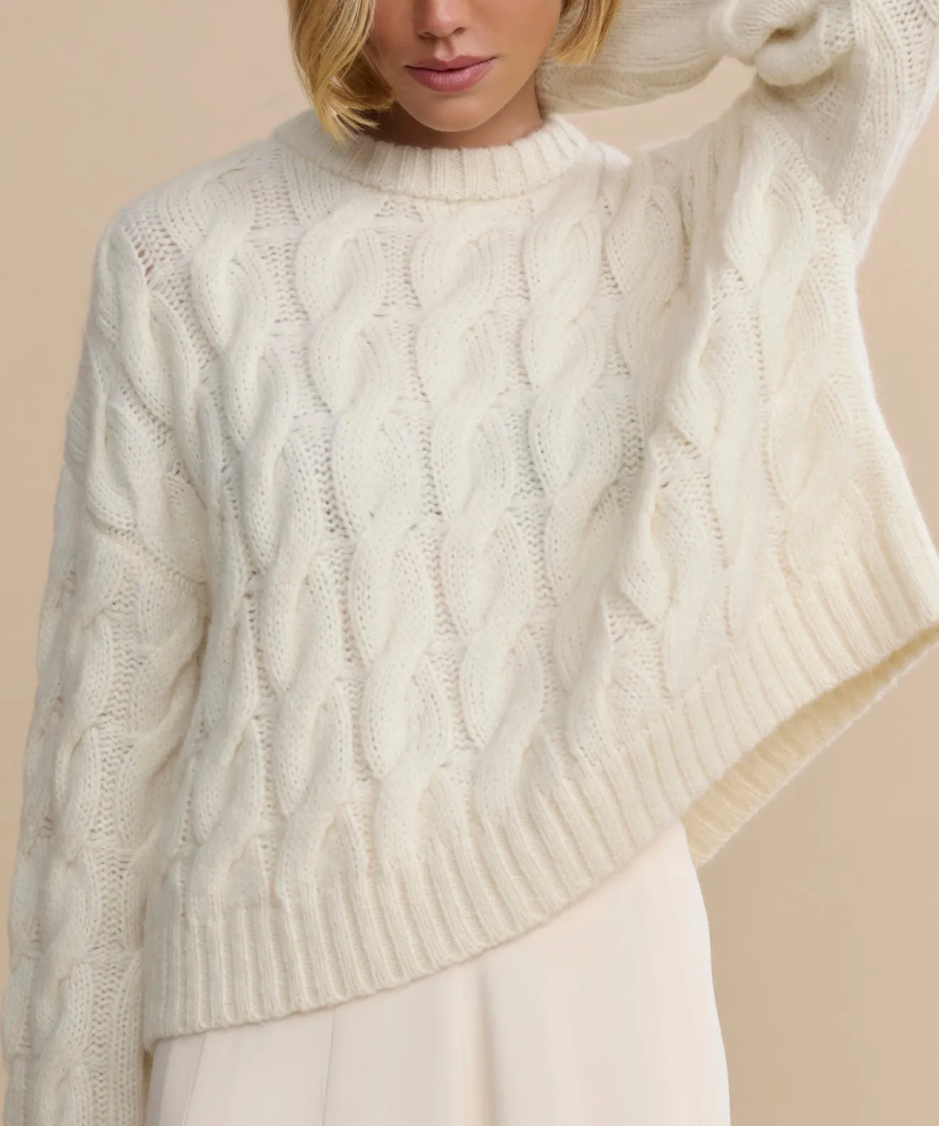 Cable Serena Crewneck Stretch Waist