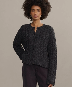 Cable Juliette Cardigan Timeless Design Anti Snag Fabric
