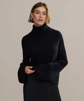 Cable Nell Turtleneck quick dry Wrinkle Free Material
