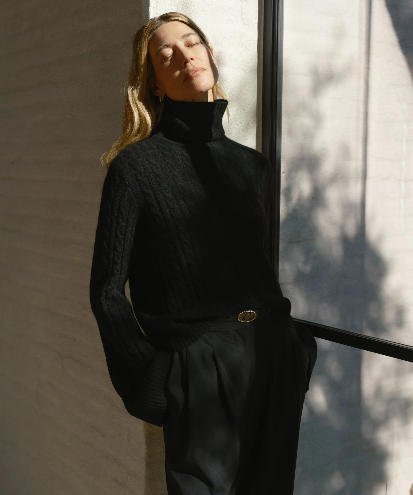 Cable Nell Turtleneck Lightweight insulation Cozy Chic