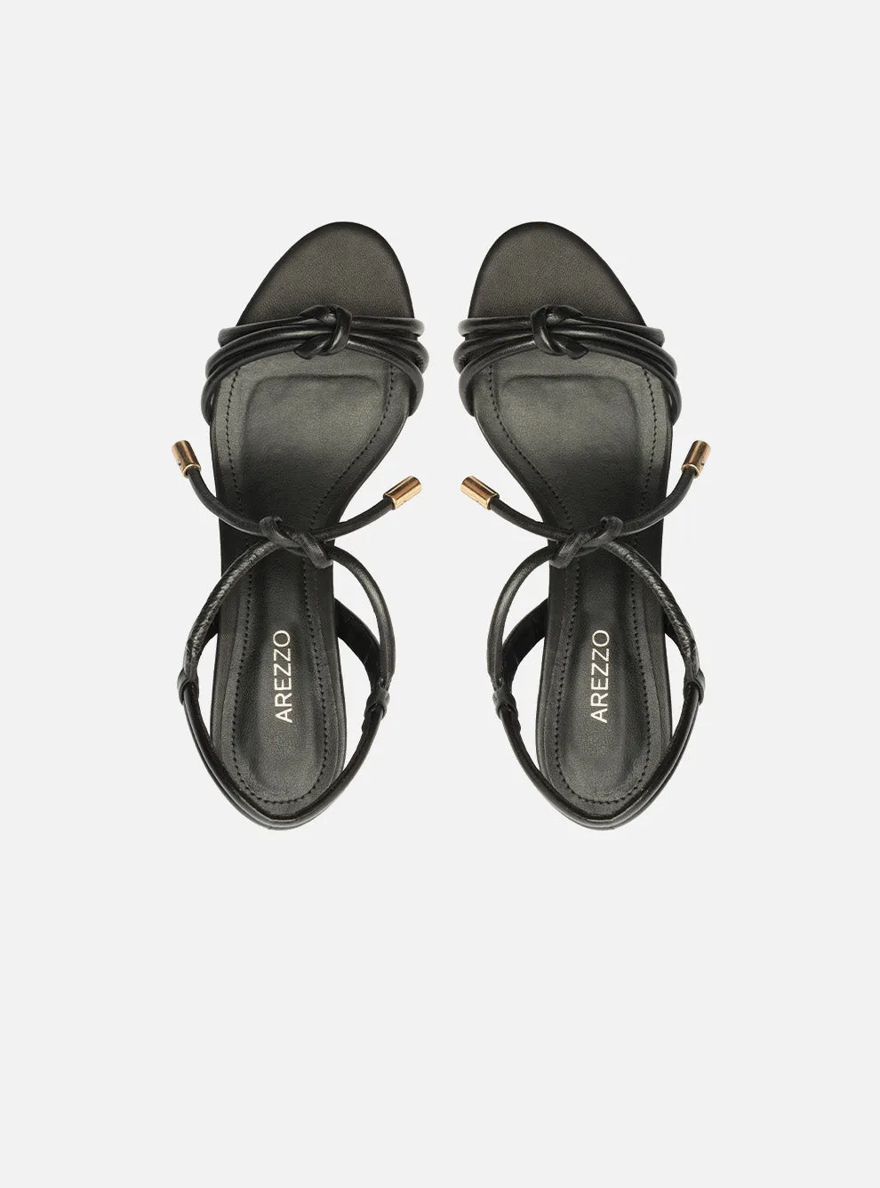Camila Leather Block Sandal Chic Casual Shoes for Travel