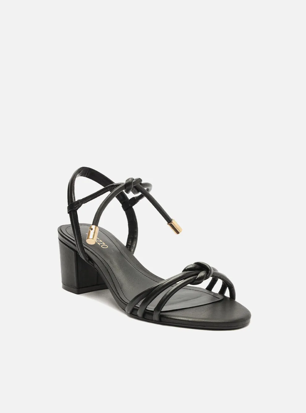 Quick Slip Arch support feature Camila Leather Block Sandal