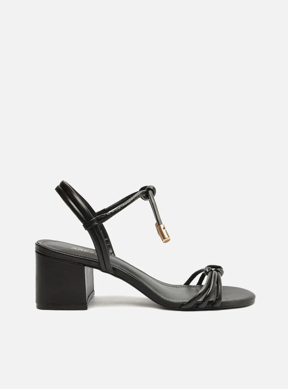 Camila Leather Block Sandal Cool Fit