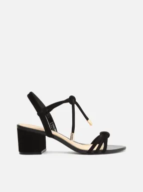 Smart Comfort Slip Resistant Tread Design Camila Leather Block Sandal