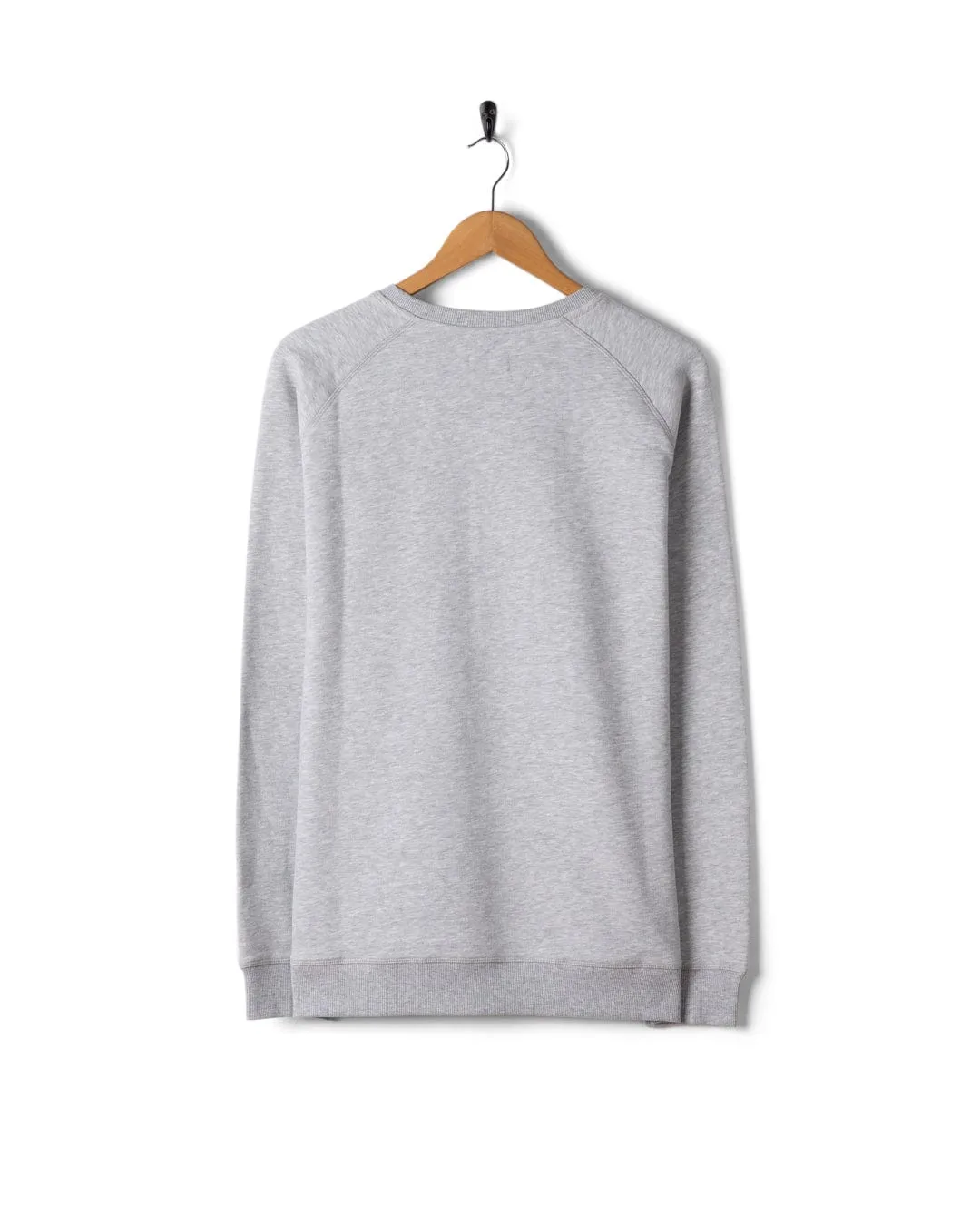 Camo Leaf Flame - Mens Sweat Shirt - Grey Breathable knit
