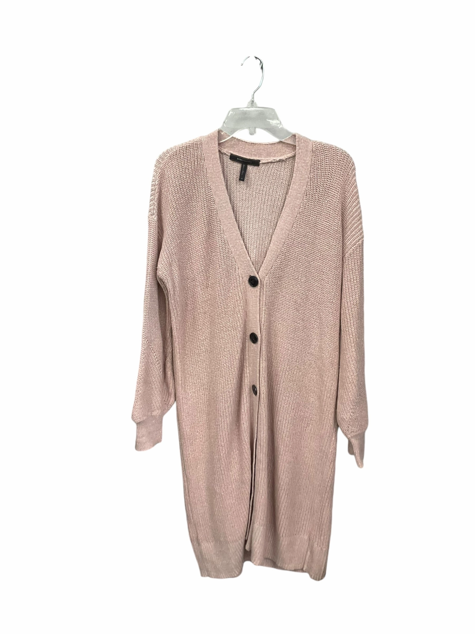 BreathableMeshPanel Cardigan By Bcbgmaxazria In Pink, Size: M