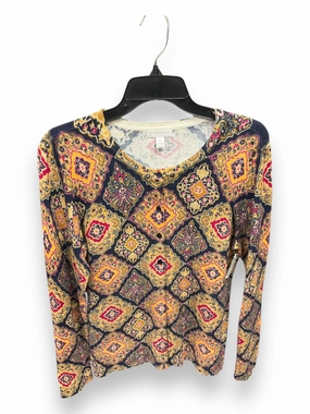 Cardigan By Charter Club In Multi-colored, Size: L preshrunk Ventilated Panels
