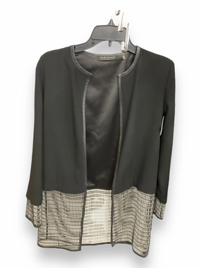 High Durability Material Circular Knit Cardigan By Elie Tahari In Black, Size: S
