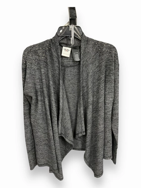 Reflective Trim Details Compression Fit Engineering Cardigan By Harley Davidson In Grey, Size: S