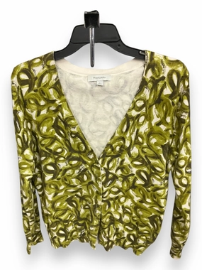 Reflective Trims Cardigan By Merona In Green, Size: L
