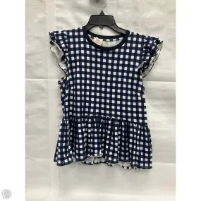 Top Short Sleeve Designer By Kate Spade In Plaid Pattern, Size: M Classic Wearable