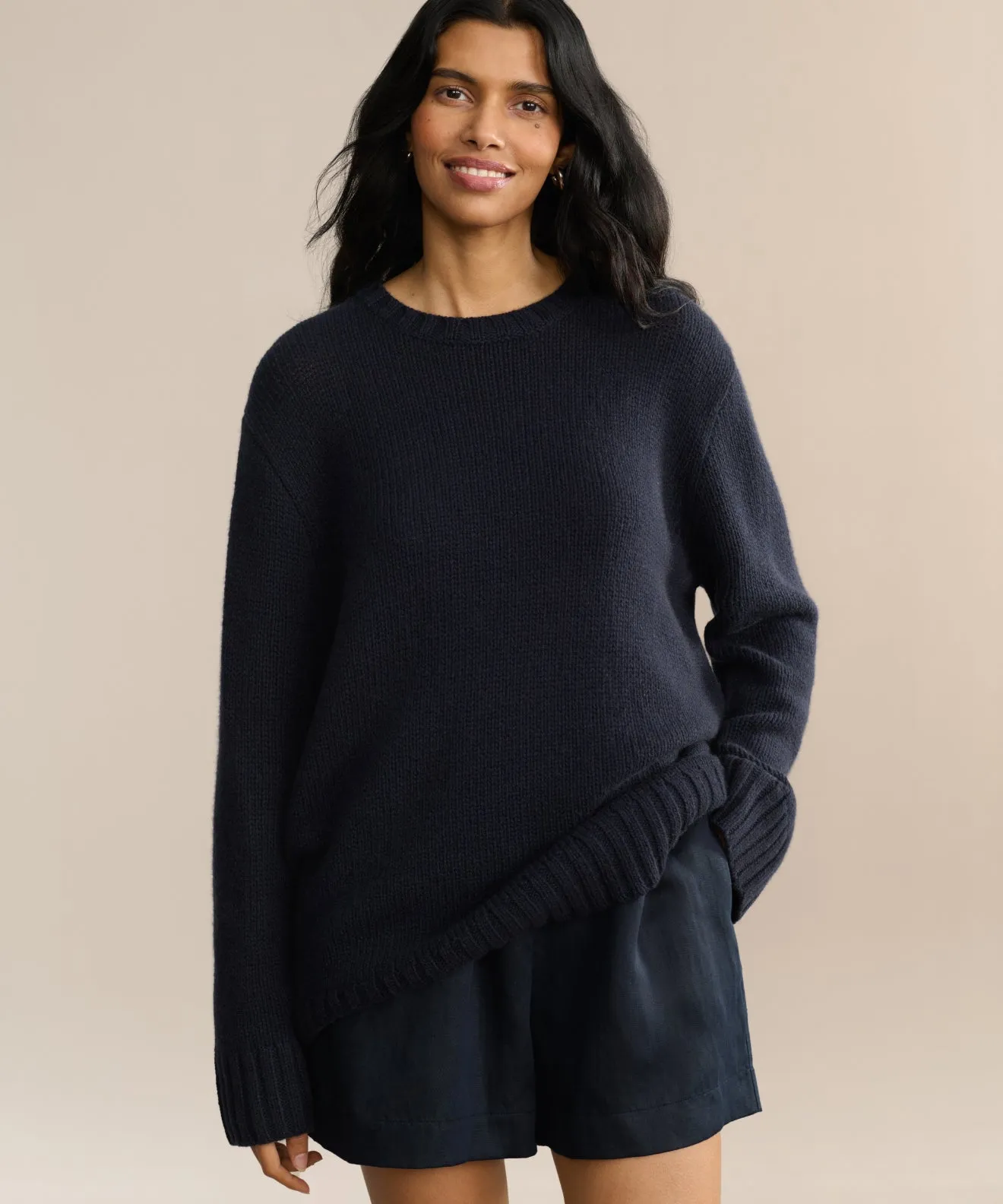 Cashmere Amelia Crewneck Sport Performance Fit