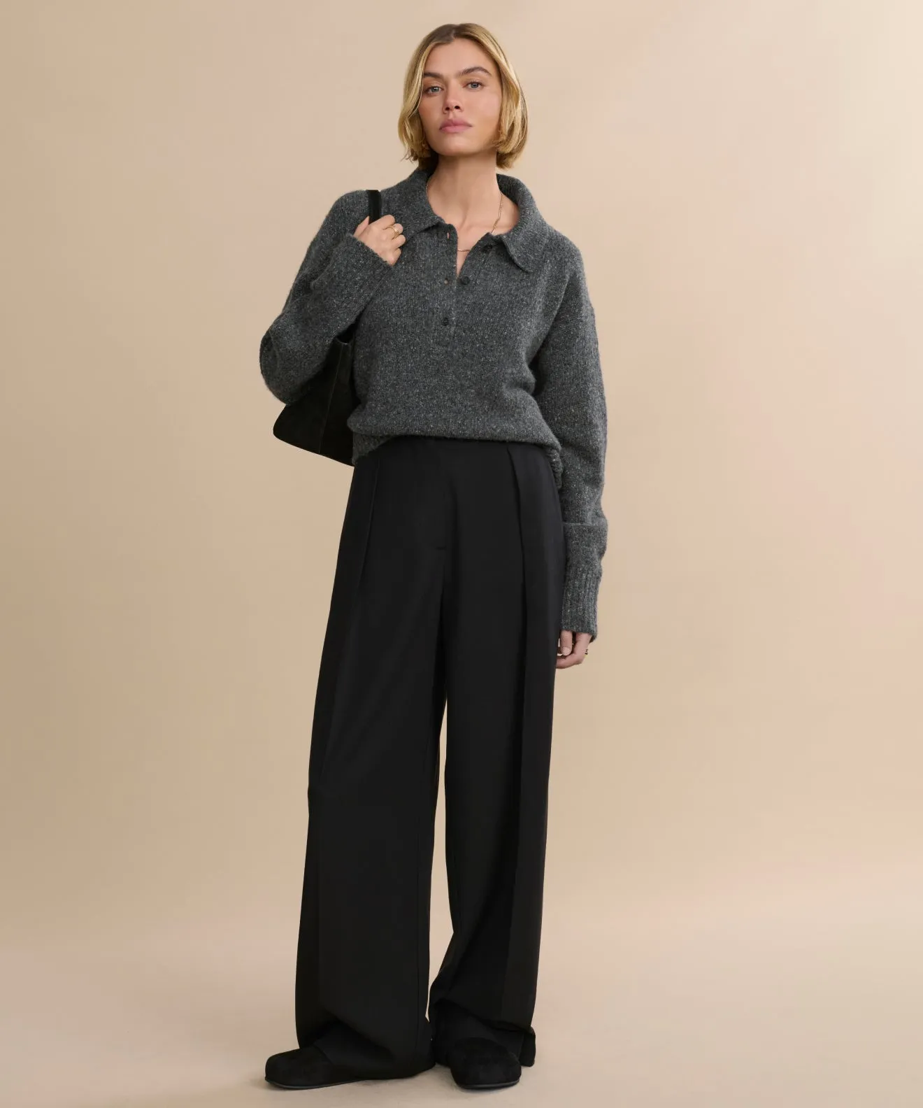 Cashmere Burke Polo Chic and Warm