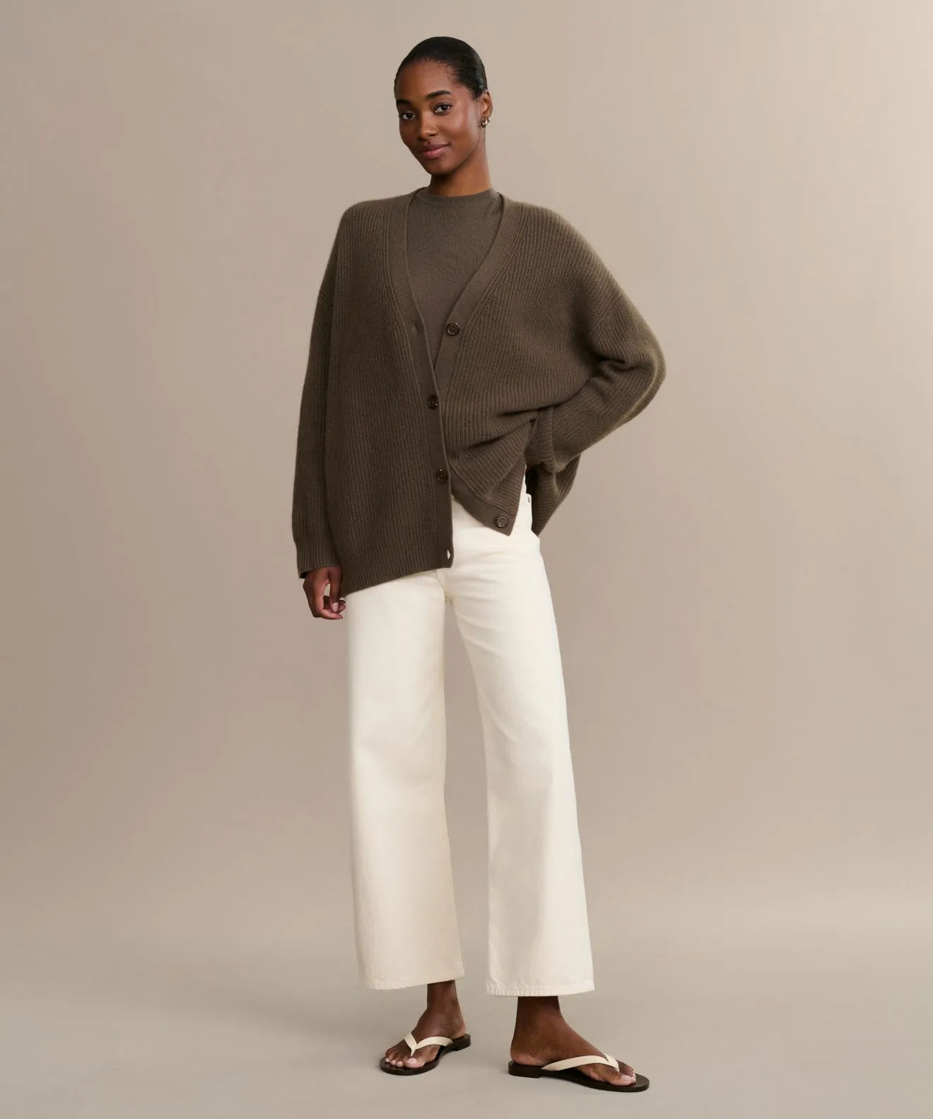Cashmere Cocoon Cardigan Roomy Design