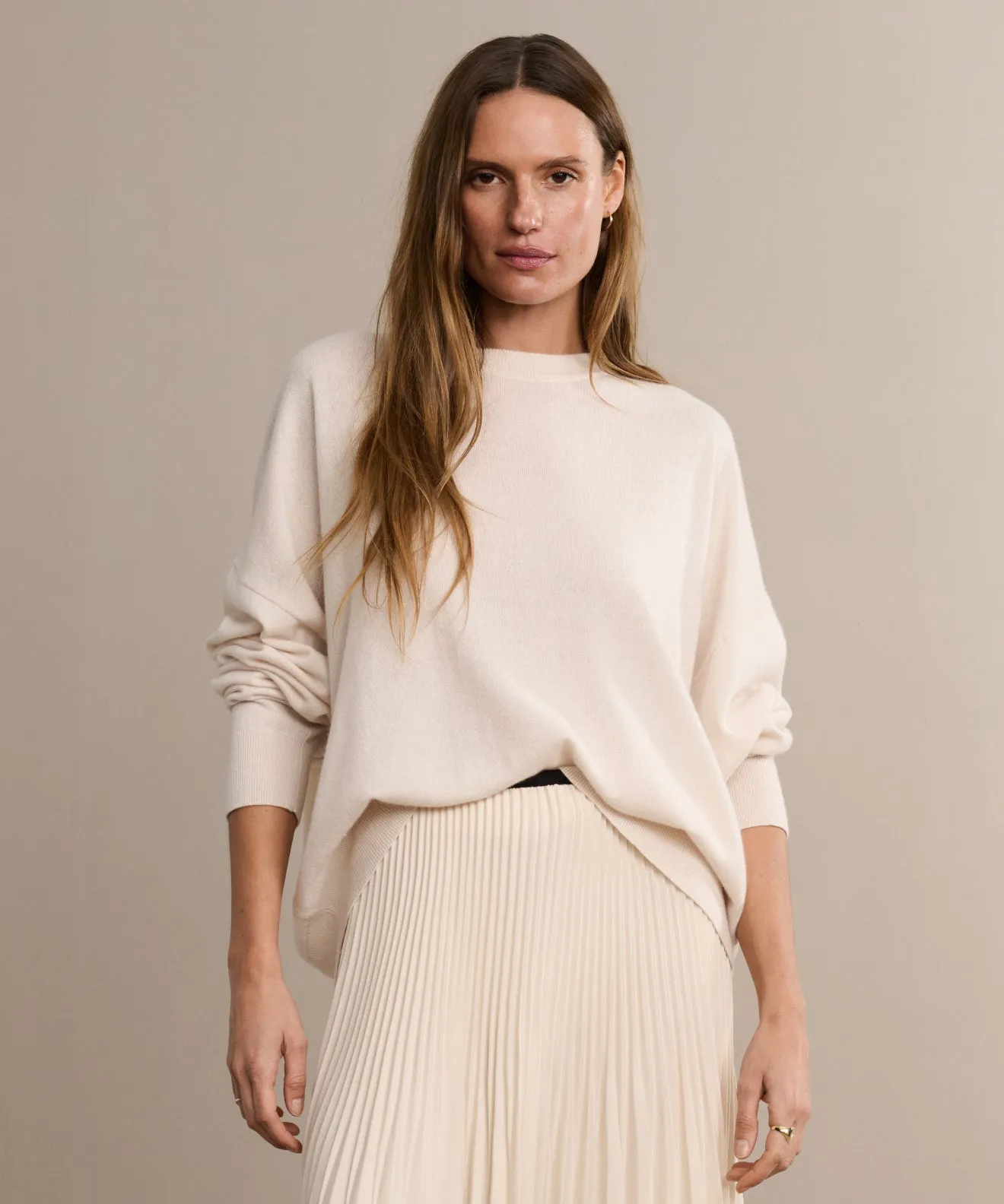 Cashmere Marina Crewneck Biodegradable Fiber Options