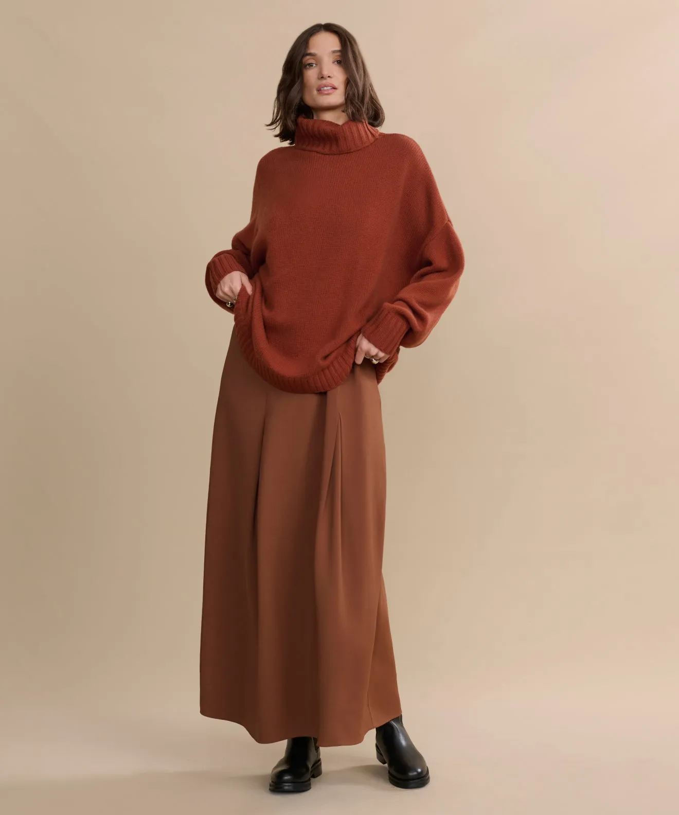 Cashmere Porter Turtleneck Comfort Flex Fit
