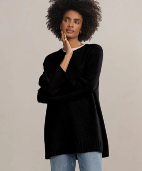 Cashmere Amelia Crewneck Breathable Stretch Design Relaxed Stretch