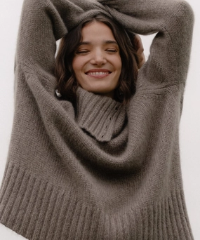 Cashmere Jackie Sweater Layered Wearable Cozy Layer