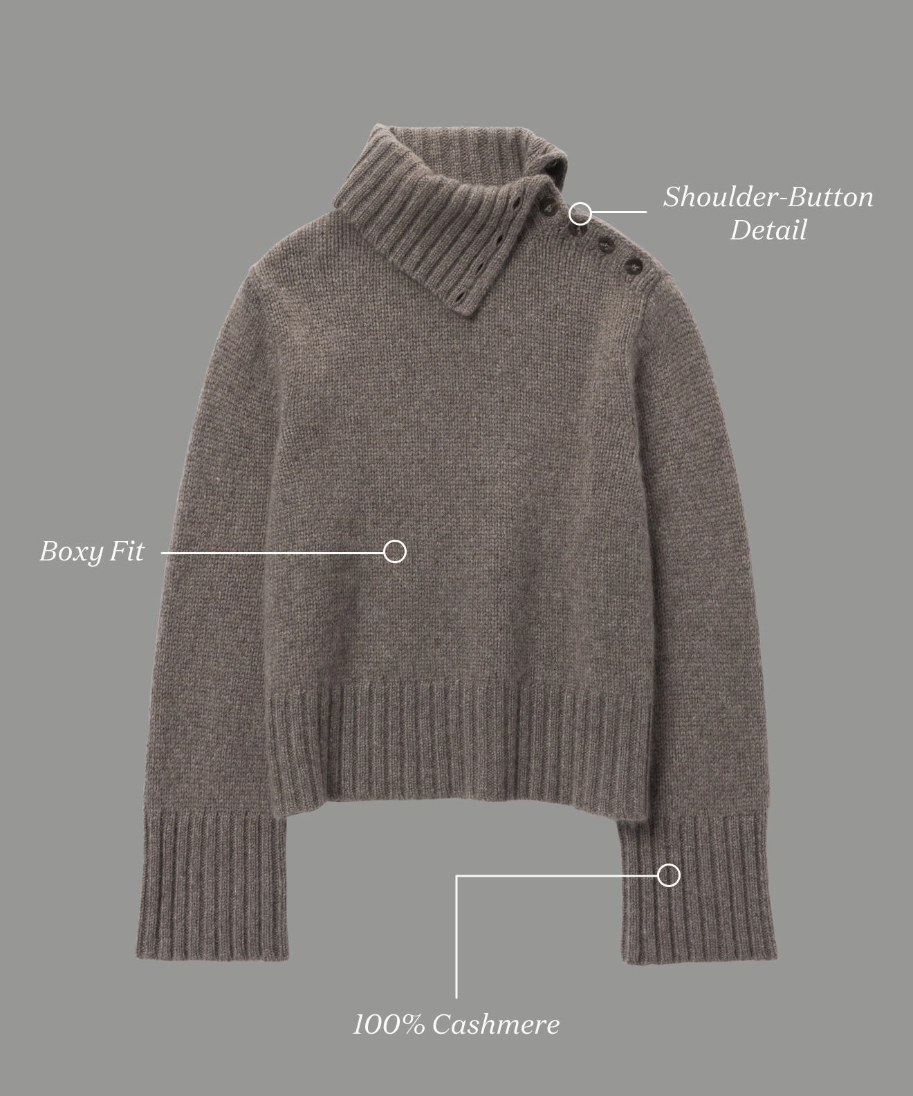 Performance Flex Light Stretch Fit Cashmere Jackie Sweater