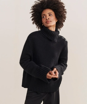 Simple Warmth Sleek Performance Fit Cashmere Jackie Sweater