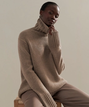 Cashmere Jet Turtleneck Versatile Stretch