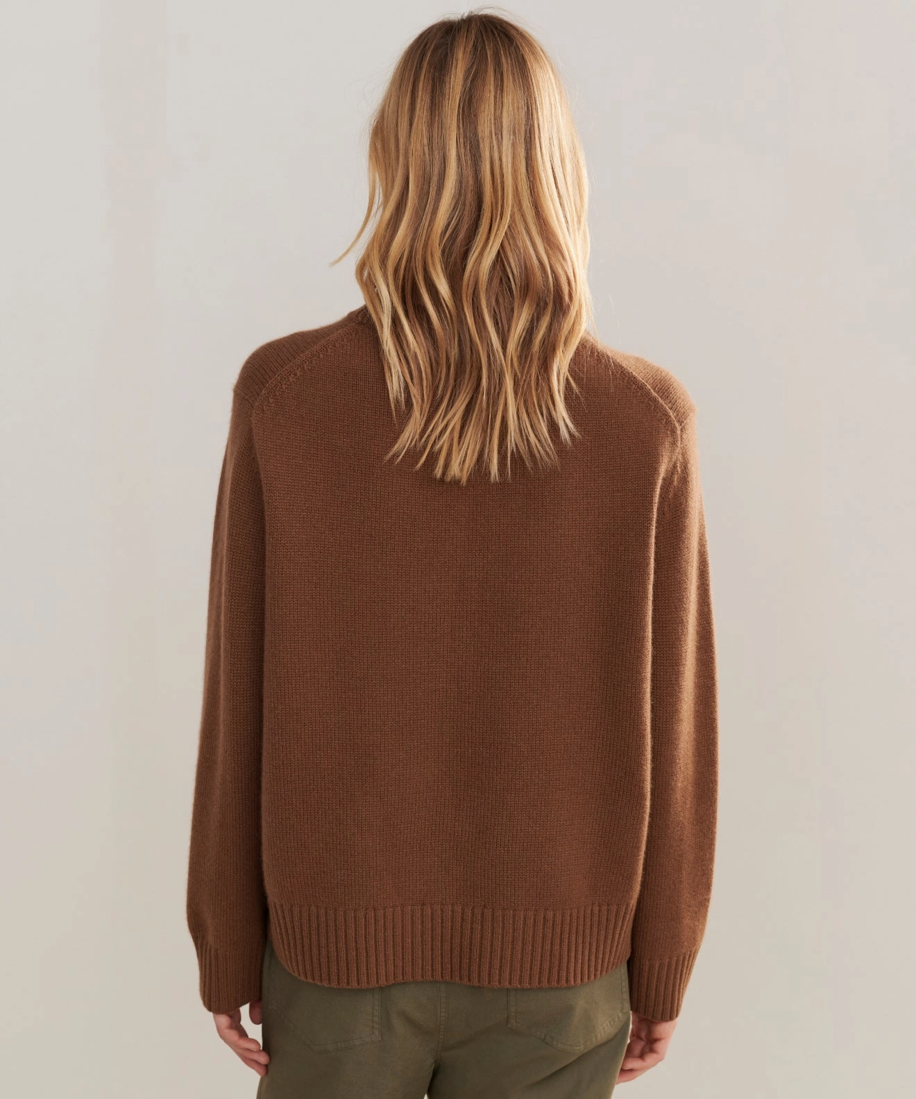 Cashmere Oversized Crewneck Winter Style Microfiber Insulation