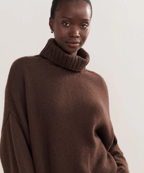 Cold Day Look Cashmere Porter Turtleneck