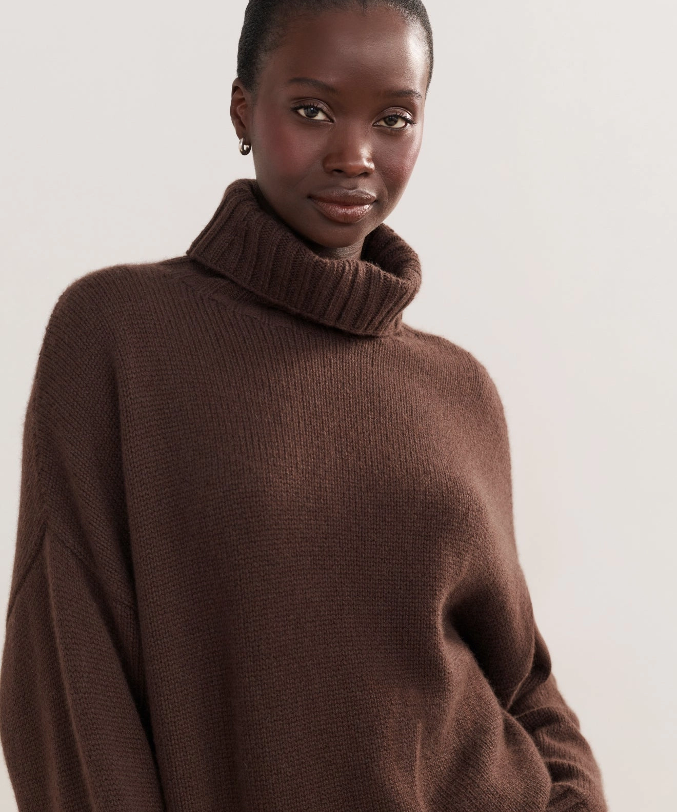 Cold Day Look Cashmere Porter Turtleneck
